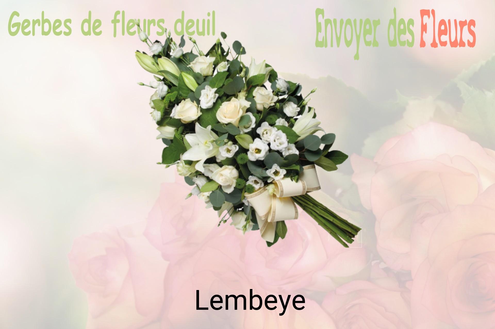 Gerbe de fleurs de deuil livrée à Lembeye